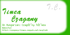 timea czagany business card